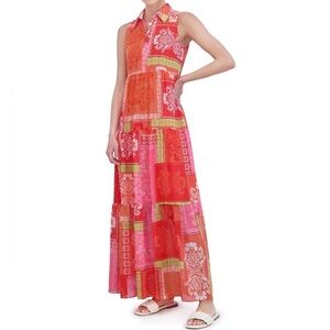 Jessica Howard patchwork maxi dress